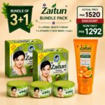 Bundle of 3 Zaitun Beauty Cream with a 150ML Vitamin C Facewash